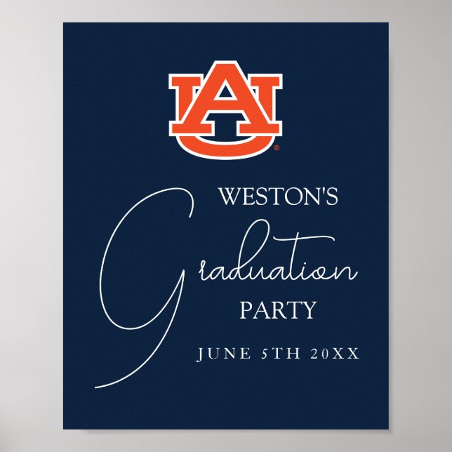 Auburn University | Graduation Party Poster (Front)