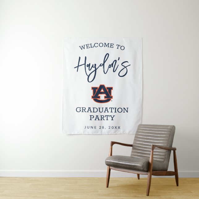 Auburn University | Graduation Party Tapestry (In Situ)