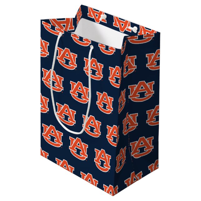 Auburn University | Holiday Medium Gift Bag (Front Angled)