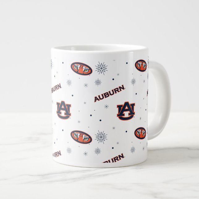 Auburn University | Holiday Pattern Large Coffee Mug (Front Right)