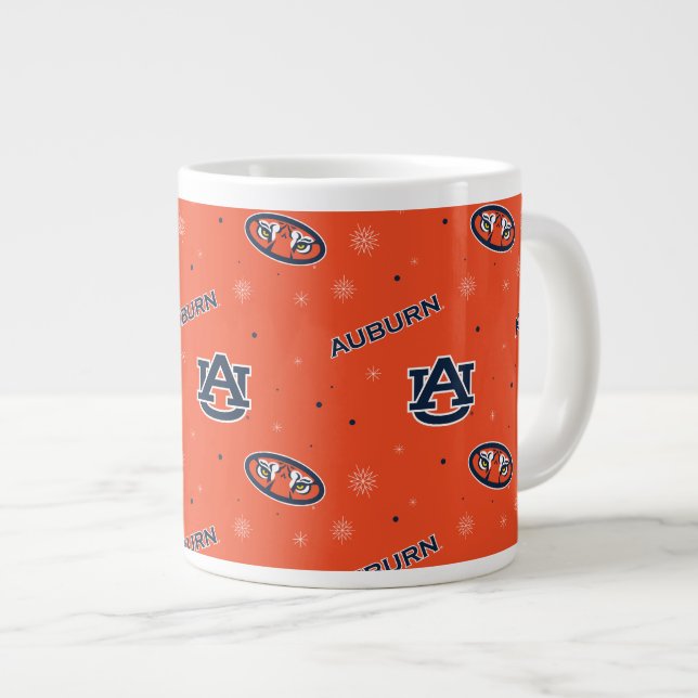 Auburn University | Holiday Pattern Large Coffee Mug (Front Right)
