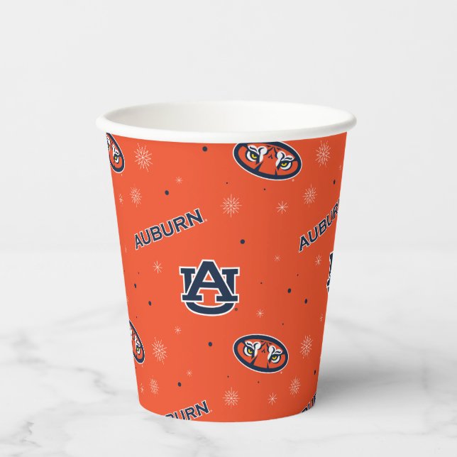 Auburn University | Holiday Pattern Paper Cups (Front)