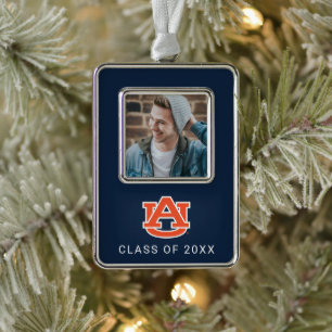 Auburn University   Holiday Silver Plated Framed Ornament