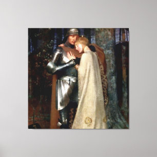 Aucassin and Nicolette Mediaeval Painting by Maria Canvas Print