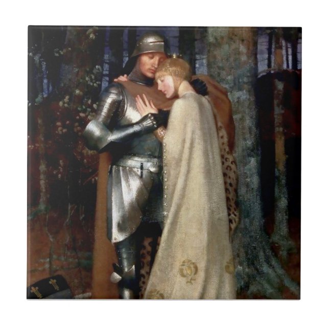 Aucassin and Nicolette Mediaeval Painting by Maria Tile (Front)