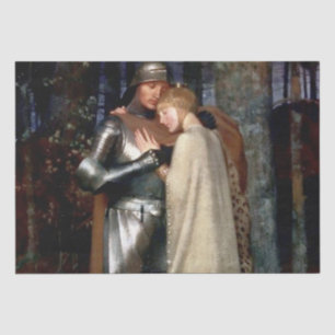 Aucassin and Nicolette Mediaeval Painting by Maria Tissue Paper