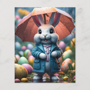 Auch im Regen werden Ostereier versteckt