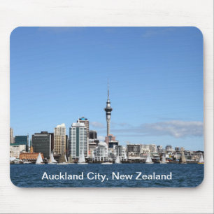 Auckland City, New Zealand by Day Mouse Mat