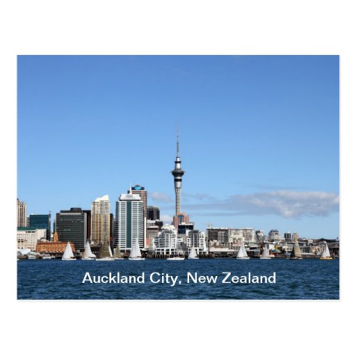 Image of Auckland City, New Zealand by Day Postcard