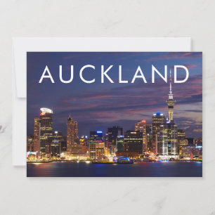 Auckland City Skyline Thank You Card