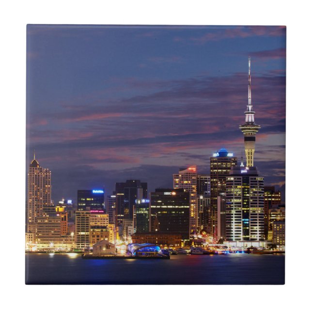 Auckland City Skyline Tile (Front)