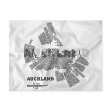 Auckland Map Postcard