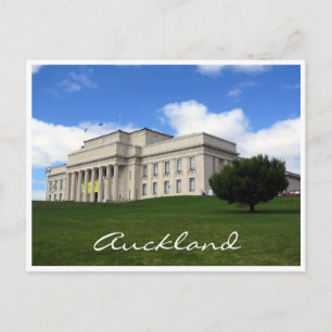 auckland museum lawn postcard