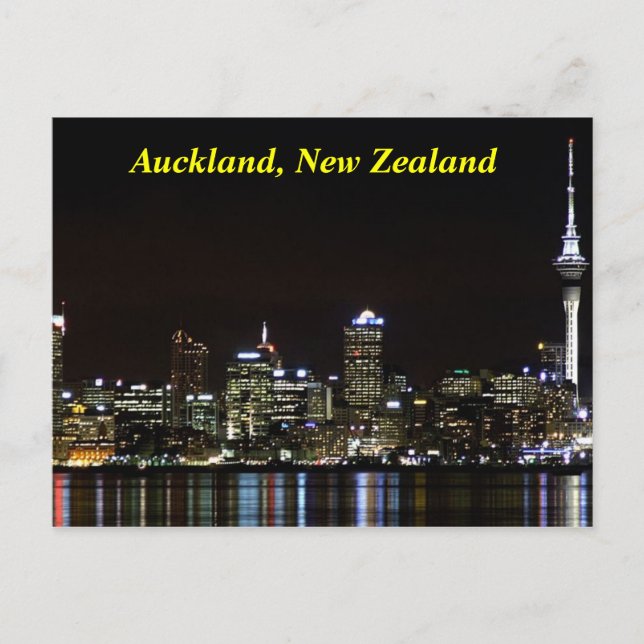 Auckland New Zealand Postcard (Front)