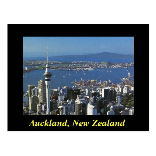 Image of Auckland New Zealand postcard