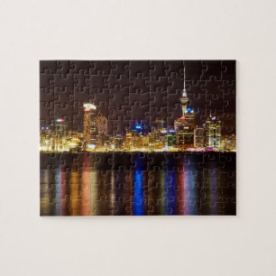Auckland Night Cityscape Jigsaw Puzzle