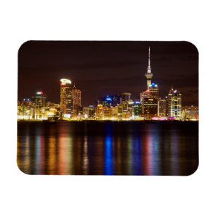 Auckland Night Cityscape Magnet