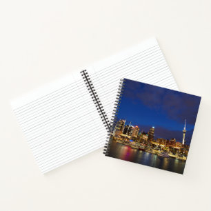 Auckland Night Skyline Notebook