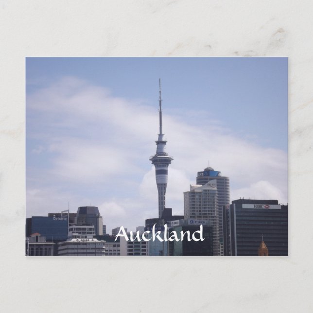 Auckland Skyline Postcard (Front)