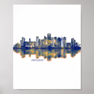 Auckland Skyline Poster