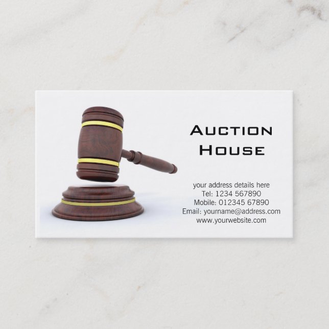 Auction House Business Card (Front)