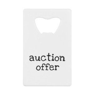 Auction Offer