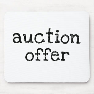 Auction Offer Mouse Mat