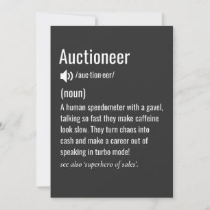 Auctioneer Holiday Card