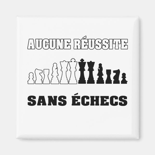 AUCUNE RÉUSSITE SANS ÉCHECS ! MAGNET (Front)