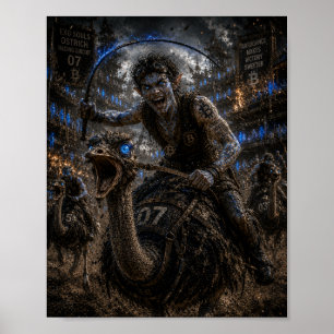 Audacity / Jockey / Ostrich Race Poster