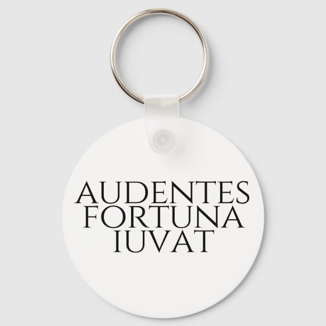 Audentes Fortuna Iuvat Key Ring (Front)