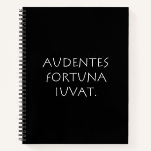 Audentes fortuna iuvat notebook