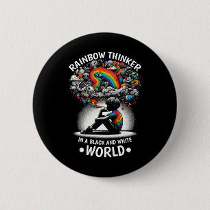 Audhd Autism Adhd Autistic Spectrum Neurodiversity 6 Cm Round Badge