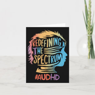 Audhd Autism Adhd Autistic Spectrum Neurodiversity Card