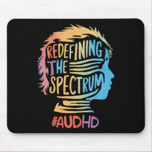 Audhd Autism Adhd Autistic Spectrum Neurodiversity Mouse Mat