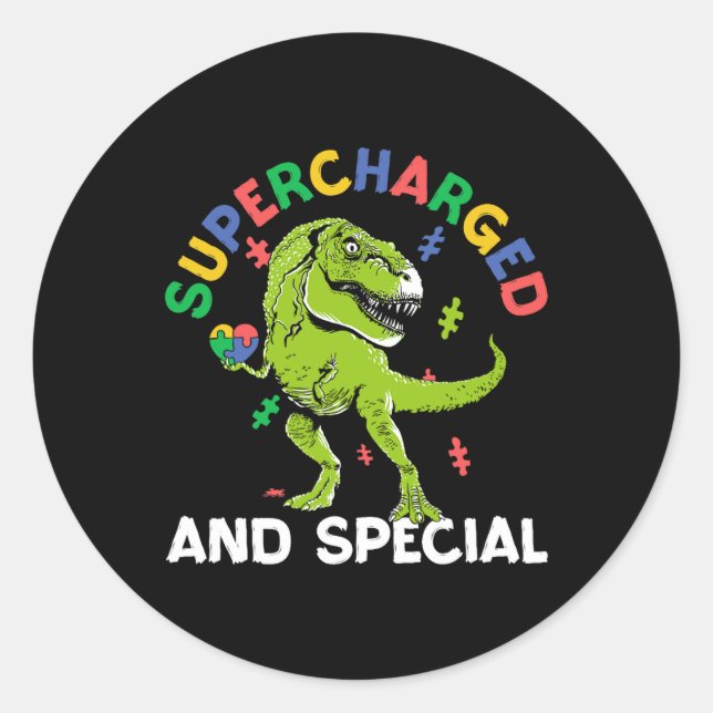 Audhd Disability Autism Adhd Neurodiversity  Classic Round Sticker (Front)