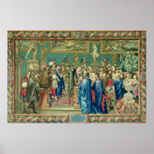 Audience Granted by Louis XIV  to the Count Poster