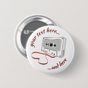 Audio cassette button