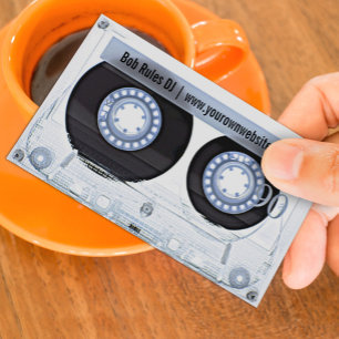 Audio Cassette DJ Business Card