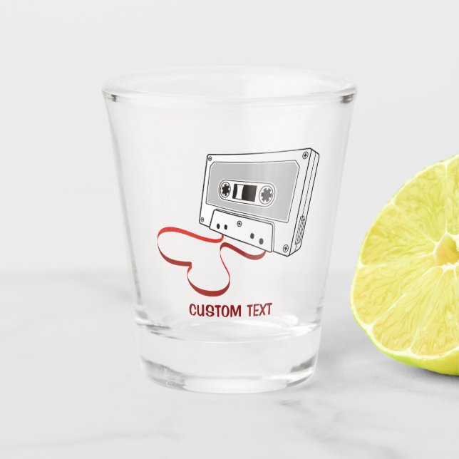 Audio Cassette Shot Glass (Front)