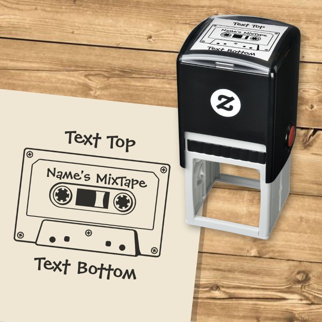 Audio Cassette Tape Self-inking Stamp (Creator Uploaded)