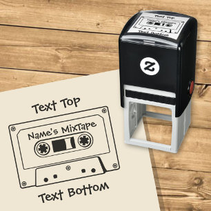 Audio Cassette Tape Self-inking Stamp