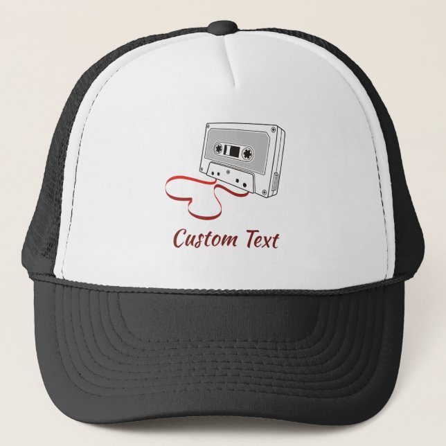 Audio cassette trucker hat (Front)