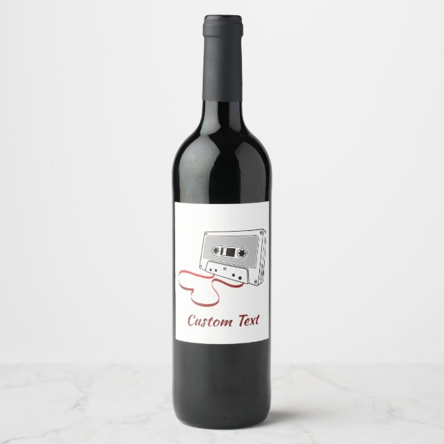 Audio cassette wine label (Front)