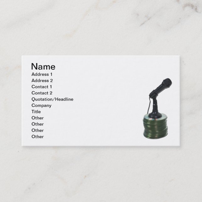 Audio Discs Business Card (Front)