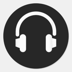 Audio Engineer Audiophile Dj Music Lover Headphone Classic Round Sticker