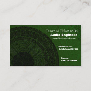 Audio Engineer Business Card