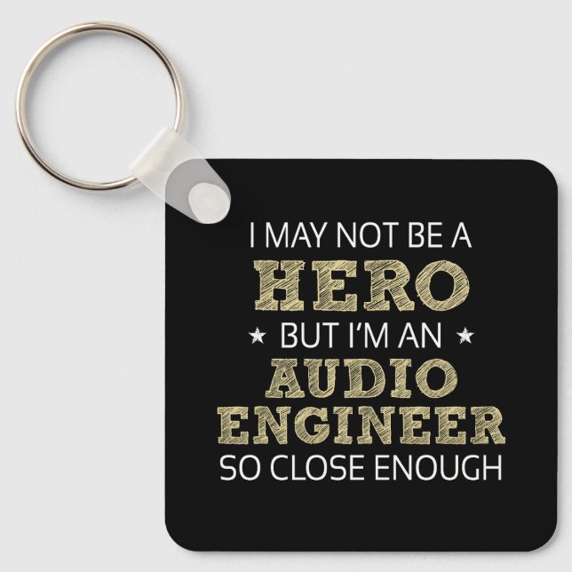 Audio Engineer Novelty Key Ring (Front)