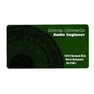 Audio Engineer Shipping Label