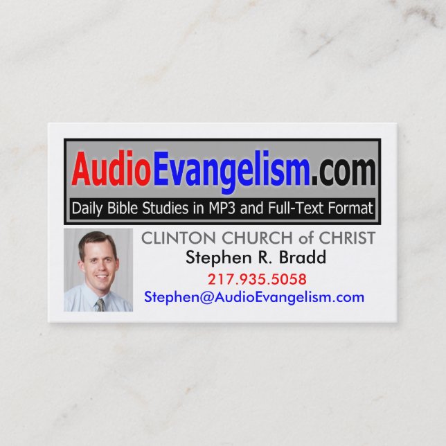 Audio Evangelism Business Cards (Front)
